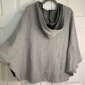 Victoria’s Secret Sport gray zip hooded poncho